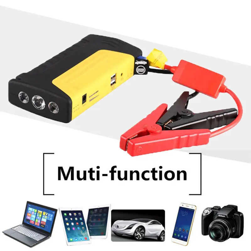 Portatile multifunzionale/fotocamera/alimentazione della batteria dell'auto ricarica Mobile Power Bank Jump Starter 12V emergenza Car Booster Jump Starter