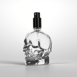 Hộp sọ trong suốt hình Chai Thủy Tinh Nhỏ GiọT 30ml/50ml/100ml thơm trang điểm sữa rửa mặt màn hình in ấn chăm sóc da huyết thanh - Product Image 5