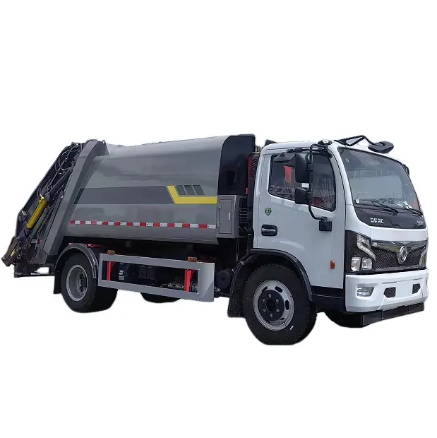 Camion della spazzatura del veicolo per la raccolta dei rifiuti di nuovo design Dongfeng posteriore di compressione camion della spazzatura 7cbm