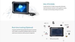 Monitor táctil de 10,1 pulgadas para agricultura, tableta robusta de ordenador integrada con CPU i-mx8 para sistema agrícola avanzado