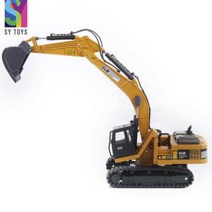 SY oyuncaklar 1:50 ölçekli çok fonksiyonlu alaşım araç oyuncak ekskavatör modelleri çocuk oyuncak tam alaşım ekskavatör statik modeli - Product Image 3
