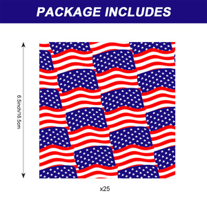 Yeni amerikan bağımsızlık günü temalı tek kullanımlık kağıt mendil çocuk doğum günü partisi tek kullanımlık sofra süslemeleri seti - Product Image 6