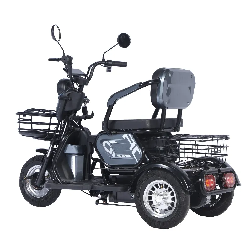 Venda por atacado triciclo elétrico triciclos adultos scooter de mobilidade elétrica de 3 rodas triciclo elétrico para idosos