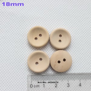Botón de madera personalizado sin terminar Botón de coco personalizado liso con su propio mensaje o nombre de la tienda - Product Image 3