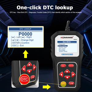 Konnwei kw818 משופר obdii eobd סורק אוטומטי כלי סריקה עבור בדיקת תקלה במנוע