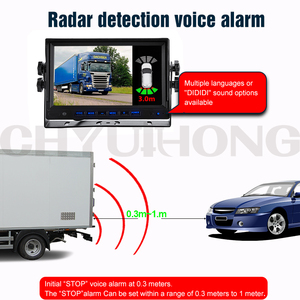 Hot-selling DC 12-32V Collision Avoidance Radar <strong>Reverse</strong> <strong>Sensor</strong> Car Parking <strong>Sensor</strong> Kit with 7 Inch Monitor for Car Bus Truck - Product Image 4