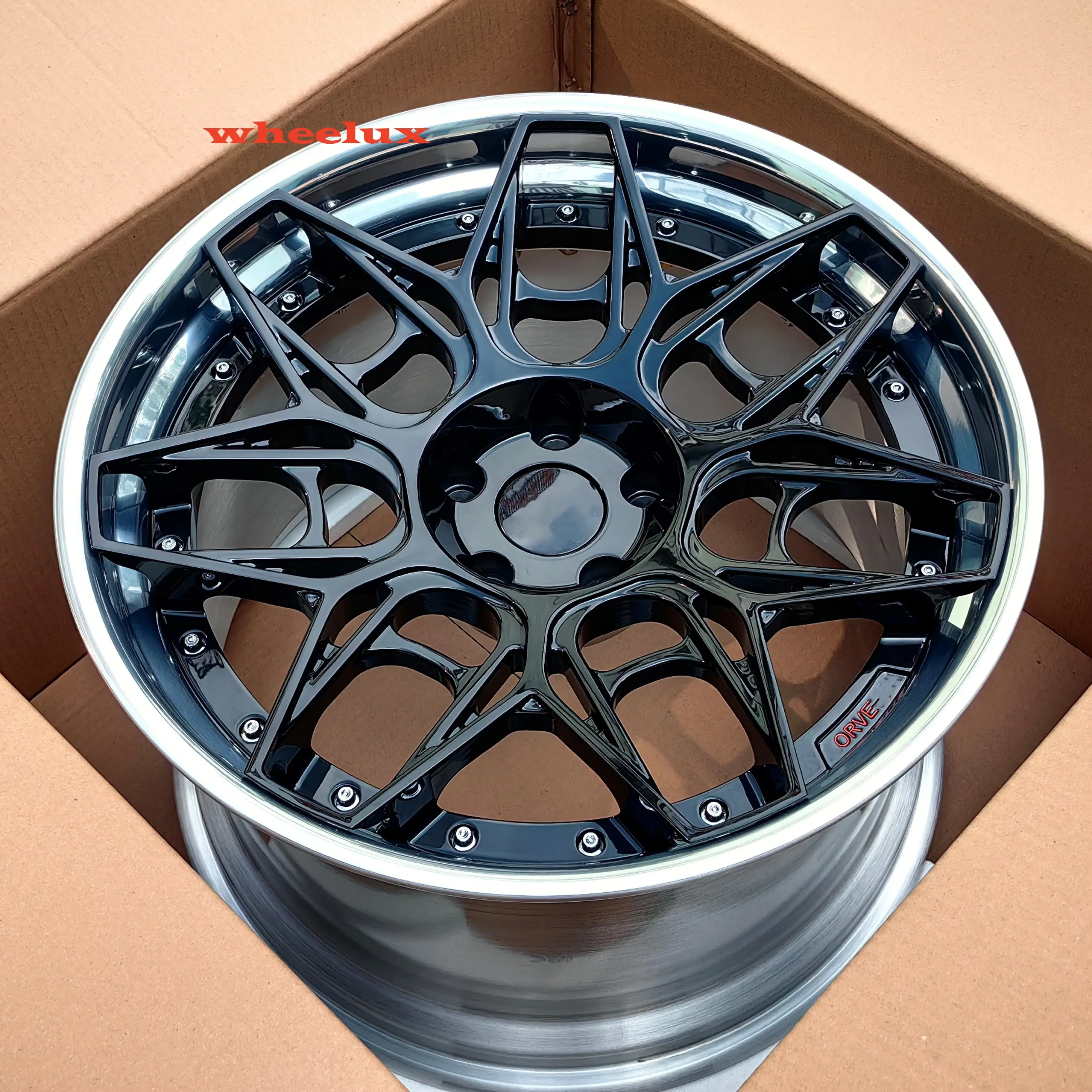 2 Pieces 5x112 Alloy Forged Rims Electroplate Steel Aluminum Wheels Forged Wheel For Corvette C8 Stingray C7 ZR1 Z06 C6 C5