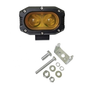 İnce 4 inç 3D Amber LED çubuk ışık 20W 4x 4 iş lambası şeridi tek sıra Offroad Led ışık çubukları Jeep Wrangler kamyon motosiklet - Product Image 2
