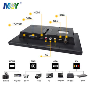 Pantalla LCD a Color para ordenador de TV, Monitor de respaldo de autobús para camión, VGA, AV, BNC, 9 pulgadas, 1080P, 24V - Product Image 3