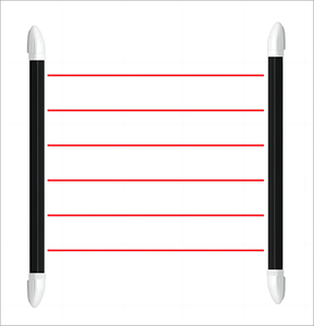 Inalámbrico 433Mhz Digital 4 haces IR infrarrojo barrera valla Detector Sensor para patio puerta ventana perímetro protección detección Di - Product Image 1