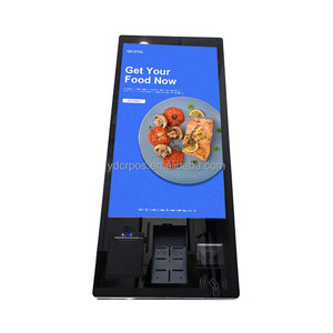 32 "支払いキオスクQRコードPOSシステムファーストフード自己注文支払いPosターミナル<span class=keywords><strong>Walmart</strong></span>レジ用のキオスクを注文