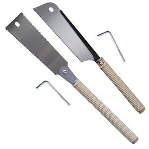 Ağaç İşleme çekme testere yüksek karbon çelik malzeme SK5 çift taraflı klip geri kesme değiştirilebilir bıçak üç kenarlı diş el testereleri - Product Image 1