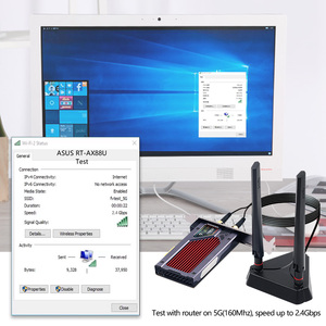 WiFi 6E AX210 FV-AXE3000 Tri banda 2.4G/5G/6GHz per BT 5.2 adattatore per scheda di rete PCIE Wireless 802/ax/AC windows 10 per PC - Product Image 4
