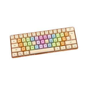 K401 Mini con cable RGB Teclado para juegos de 61 teclas Interfaz 60% Operación de membrana USB Hecho de plástico - Product Image 1
