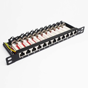 Rj45 Socket 8p8c Lan Patch Panel 12 puertos 10 pulgadas 1u Networking Patch Panel Cat6 Cat5e Stp Patch Panel - Product Image 1