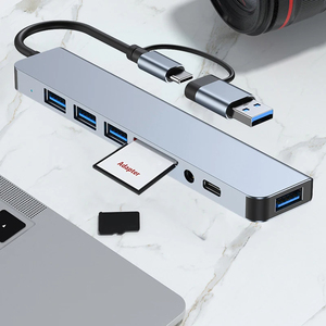 8合2 USB集线器3.0 USB C集线器坞站5gbps高速数据分离器类型C至USB OTG适配器，用于计算机扩展 - Product Image 4