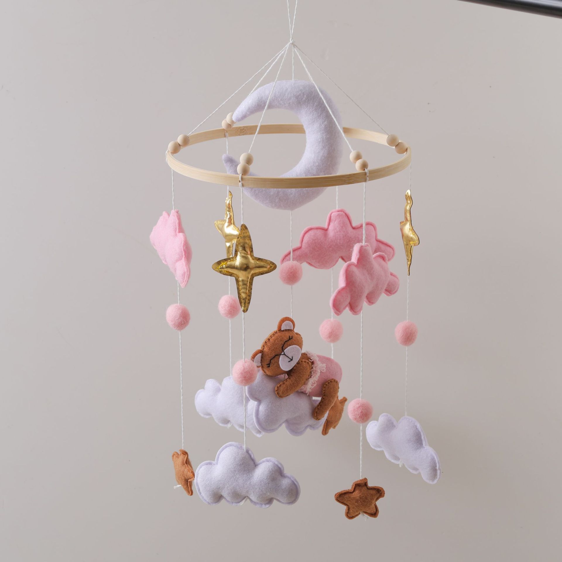 Pink moon cloud bear