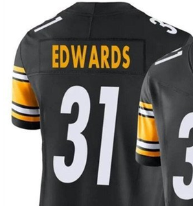 2025 mới bán buôn giá rẻ tùy chỉnh khâu pittsburgh áo bóng đá mỹ #56 Alex Highsmith #31 daijun Edwards - Product Image 4