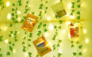 イルミネーションアイビーつる人工グリーンリーフガーランドLEDストリングライト、ウォームホワイト発光カラー & USB & リモコン付き - Product Image 5