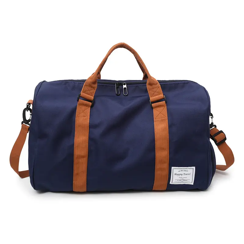 Duffle bolsa de fitness para viagem, bolsa de viagem de 2022, para homens e mulheres, azul marinho, personalizada, com logotipo, multifuncional, esportiva, com bolso para sapatos