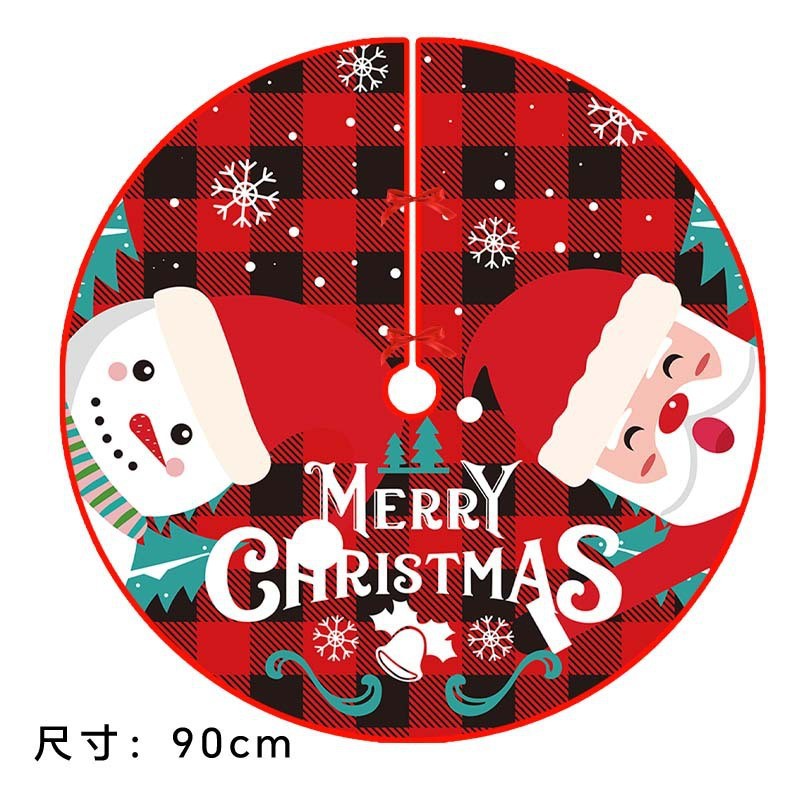 Bonhomme de neige à carreaux rouges et noirs