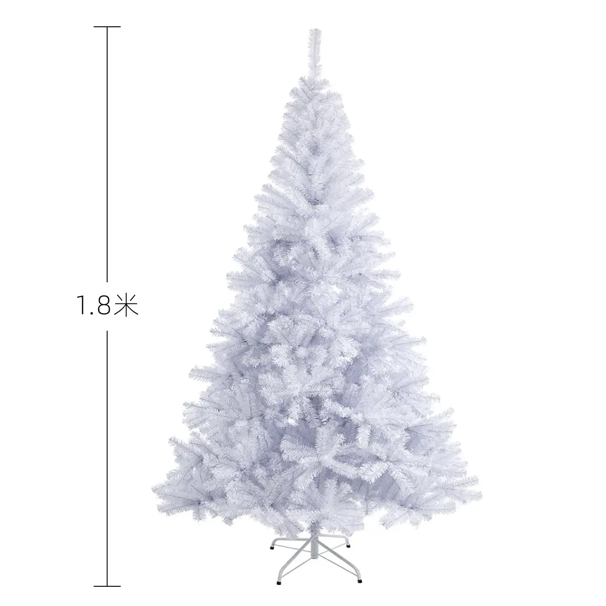 Personalizzazione albero di natale bianco del PVC di vendite calde di natale per la decorazione dell'interno dell'albero di natale