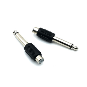 供应商即插即用6.3毫米公到RCA母银音频连接器 - Product Image 4