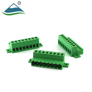Bloque de terminales enchufable, con orificio de fijación, conectores de cable, tornillo de 5,08mm, paso de 320V - Product Image 2