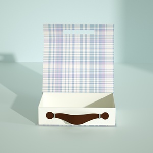 Yeniden el yapımı oyuncak ambalaj için özel kolu kutuları bavul hediye kutusu yürümeye başlayan çocuk giysileri - Product Image 6