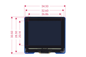 Modulo OLED 1.32 pollici Raspberry Pi/STM32 1.32 pollici OLED Display modulo SSD1327 Chip SPI/I2C comunicazione - Product Image 4