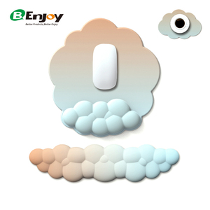 High-Density Memory Foam <strong>Mouse</strong> Pad Anti-Slip Feature Wireless Charging Cute <strong>Keyboard</strong> Cloud Wrist Rest Support for <strong>Computer</strong> <strong>Use</strong> - Product Image 2