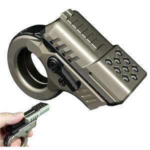 Sandblast màu vàng haptic thanh trượt Thần Tài Spinner EDC Zoom hợp kim Ratchet bánh xe kim loại súng thần tài vòng đồ chơi - Product Image 1