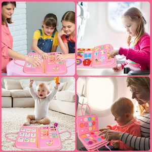 Felt Kids Busy Board Montessori <strong>Teaching</strong> Early <strong>Learning</strong> Interactive Activity unicorn Busy Board Felt for Toddlers with Bag - Product Image 4