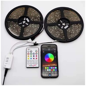 Набор светодиодных лент RGB 12 В 5 м, 24 клавиши, синхронизация музыки, приложение для изменения цвета, IP20, IP65, набор светодиодных лент с цветной коробкой - Product Image 3
