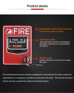 Fire Alarm <strong>Push</strong> Panic <strong>Emergency</strong> <strong>Button</strong> in Home Alarm <strong>System</strong> - Product Image 6