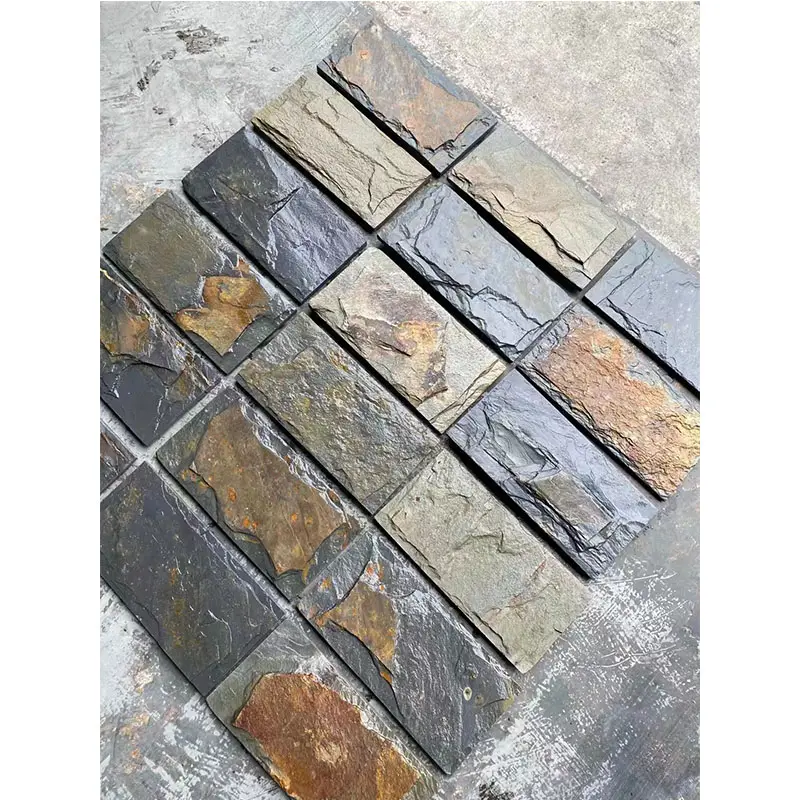 Suministro directo de fábrica, azulejos de piedra decorativa Natural para exteriores, 100X200mm, Cultura Stone CL001