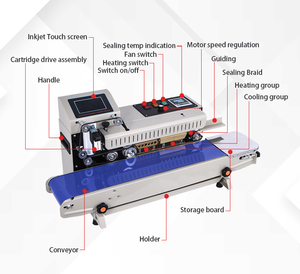 Beutel versiegelung maschine mit Codierung Verfalls datum Wettbewerbs fähiger Preis Codierung Lasercode-Drucker - Product Image 4