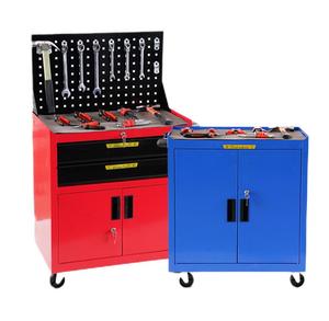 Çıkarılabilir büyük kapasiteli depolama aracı sepeti garaj arabası ile iki kapı depolama takım dolabı sepeti - Product Image 1