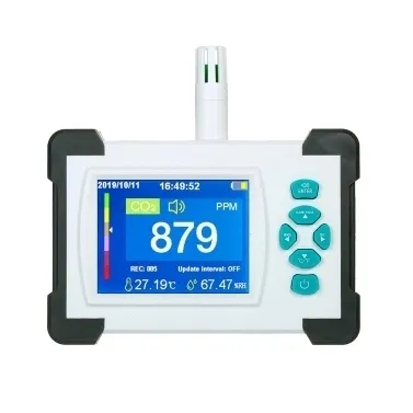 TH-2000 Misuratore di qualità dell'aria Interna CO2 monitor rilevatore di gas di Biossido di Carbonio co2 metro