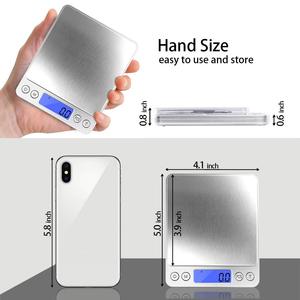 Максимальный объем 10 кг OEM Изысканные домашние Большие ЖК-дисплей точные цифровые кухонные весы - Product Image 5