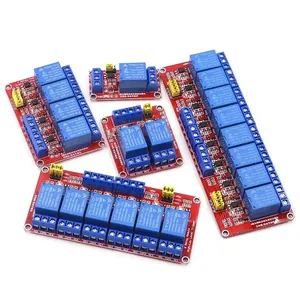1 2 4 6 8 canale modulo relè scudo scheda per Arduino 5V 12V 24V supporto Optocoupler alto e basso livello Trigger - Product Image 1