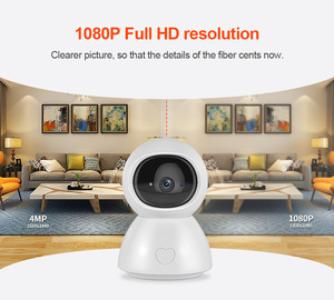 กล้อง3MP Wi-Fi ในร่มกล้องขนาดเล็กตรวจจับการเคลื่อนไหวด้วยเสียง360องศา - Product Image 4