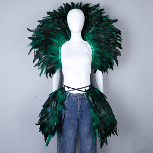 Hiệu SuấT sân khấu lông thiết lập có thể tháo rời cánh & sequined váy Burlesque hiển thị phụ kiện unisex người lớn - Product Image 5