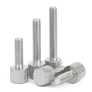 304 Stainless Steel Primary Color M2/M2.5/M3/M4/M5/<strong>M6</strong>/M8 Custom Round Knurled Head Handle Thumb Knob <strong>Screw</strong> - Product Image 1