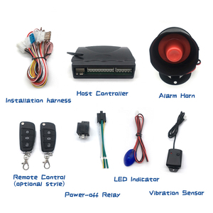 Sistema de Seguridad de alarma automático, sirena de entrada sin llave, Control remoto, alarma antirrobo con sistema de bloqueo de puerta Central - Product Image 2