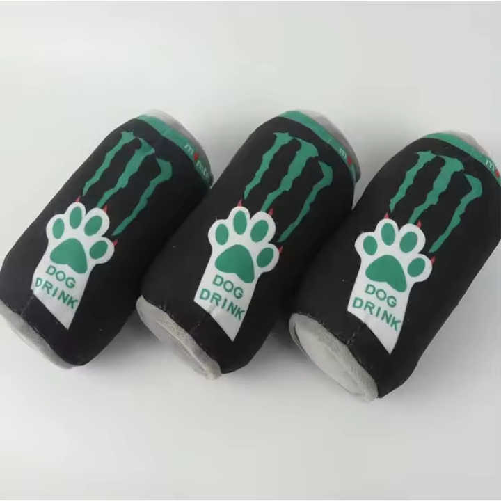 Nouveauté bouteille de cola corde de coton jouet à mâcher chiens cristal super doux jouet pour animal de compagnie chien boisson chien jouets en peluche