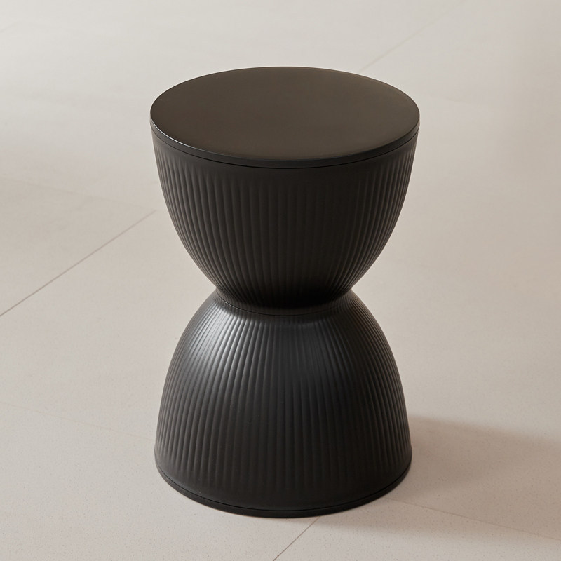 Taburete Prince negro con diseño