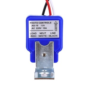 Sensor DE CONTROL DE FOTOS Interruptor de iluminación de luz de calle automático Fotocélula Photoswitch 10A (As-10 Square) - Product Image 2
