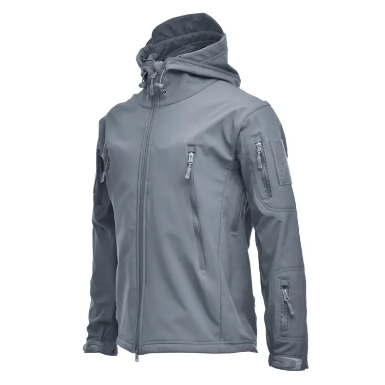 Su geçirmez Polyester balıkçılık rüzgar geçirmez nefes ceket, açık Softshell iş üniformaları yağmur ceket