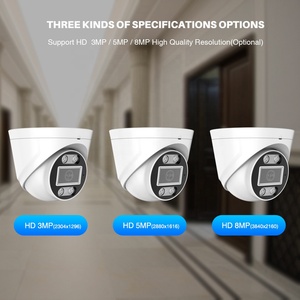 XMeye-cámara de vigilancia IP de 3MP, 5MP, 8MP, 4K, IEEE802.3af, POE, Full HD, visión nocturna IR a Color, con cable